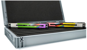 Feldherr Eurobox 60 x 40 cm Set for model railway - 00 scale - 7 compartments - foam insert for upright storage