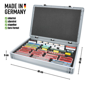 Euro Box with Zugliege - 10 compartments for N Gauge - for model railway locomotives, wagons and vehicles