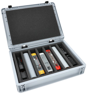 Feldherr Eurobox 40 x 30 cm Set for model railway - H0 scale - 7 compartments - foam insert for upright storage