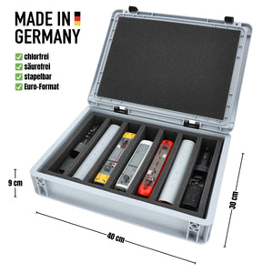 Feldherr Eurobox 40 x 30 cm Set for model railway - H0 scale - 7 compartments - foam insert for upright storage