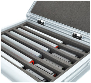 Feldherr Eurobox 40 x 30 cm Set for model railway - TT scale - 6 compartments - foam insert for upright storage