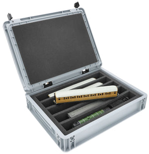 Feldherr Eurobox 40x30 Set for model railway - 00 scale - 5 compartments - foam insert for upright storage