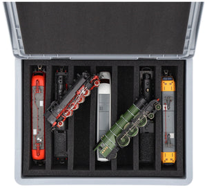 Feldherr Eurobox 40 x 30 cm Set for model railway - 00 scale - 7 compartments - foam insert for upright storage