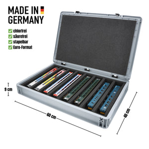 Feldherr Eurobox 60 x 40 cm Set for model railway - 00 scale - 8 compartments - foam insert for horizontal storage