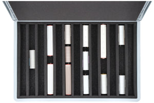 Feldherr Eurobox 60 x 40 cm Set para modelismo ferroviario - escala H0m - 13 compartimentos - inserto de espuma para almacenamiento vertical