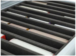 Feldherr Eurobox 60 x 40 cm Set para modelismo ferroviario - escala H0m - 13 compartimentos - inserto de espuma para almacenamiento vertical