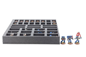 FSBR050BO Bandeja de espuma Full-Size de 50 mm con 34 compartimentos