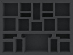 BJMEZC050BO 293 mm x 219 mm x 50 mm foam tray for board games with 17 compartments