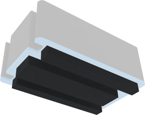 Hard foam insert 24 tablets in XL cases compatible with Apple iPad, Samsung and Microsoft Surface Go for Auer Case CP 6433