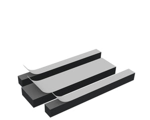 Hard foam insert 20 tablets in XL cases compatible with Apple iPad, Samsung and Microsoft Surface Go for Auer Case CP 6433