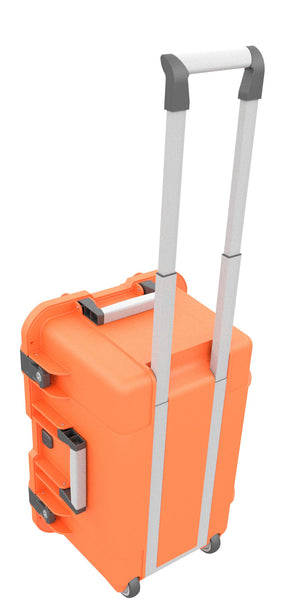 Case / Trolley for 20 tablets in thick sleeves - compartments 22 mm wide - compatible with Apple iPad, Samsung Galaxy Tab A or Microsoft Surface Go