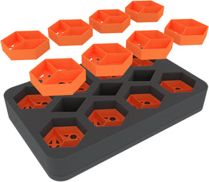 Feldherr Bundle with Half-Size foam tray + token holders for tokens and small game material