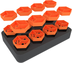 Feldherr Bundle with Half-Size foam tray + token holders for tokens and small game material