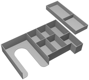 Feldherr Organizer Insert for Tiny Epic Zombies - board game box