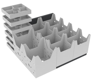 Feldherr Organizer Insert + foam set for Etherfields - core game box