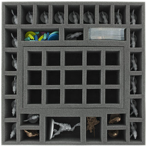 Transporter with 2 LBBG boxes for for the complete Zombicide Black Plague Kickstarter Knight Pledge