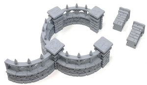 Stone Wall Set 02 - Curves