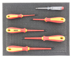 FS010Blue5 5pcs. 345 mm x 275 mm x 10 mm de espuma de color para Shadowboard blue