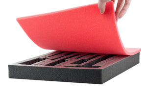 FS010Bred10 10pcs. 345 mm x 275 mm x 10 mm de espuma de color para Shadowboard red