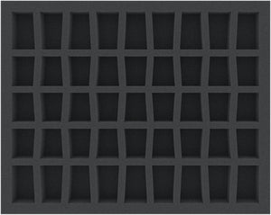 FS035A005 35 mm foam tray for miniatures in scale 1:72 (20 mm) – 45 compartments