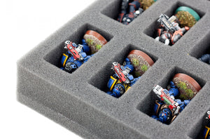 FS035BO Bandeja de espuma Full-Size de 35 mm con 36 compartimentos