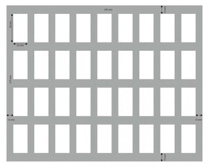 FS035BB04 Bandeja de espuma de tamaño completo de 35 mm para 36 miniaturas del Blood Bowl