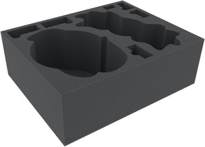 Juego de bandeja de espuma Feldherr para Dark Souls: Dragón Negro Kalameet + Rey de Hierro Viejo