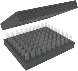 Juego de espuma Feldherr para 80 botellas de color - de pie