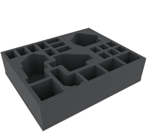 FSFH085BO 85 mm full-size foam tray with 22 compartments for all Zombicide Black Plague Monsters