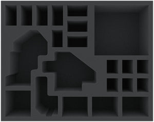 FSFH085BO 85 mm full-size foam tray with 22 compartments for all Zombicide Black Plague Monsters