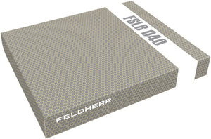 Feldherr Storage Box FSLB040 for model railway locomotives, wagons and vehicles - 5 slots for TT gauge - horizontal