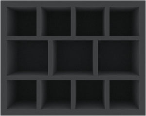 FSMEPS100BO 100 mm Full-Size foam tray with 11 compartments