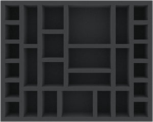 FSMETT055BO 55 mm Full-Size foam tray with 27 compartments