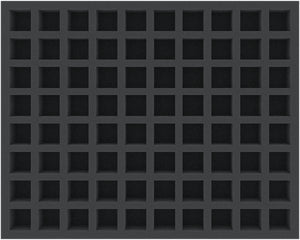 FSMEUM035BO 35 mm Full-Size foam tray with 80 compartments