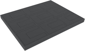 FSMEWR020 20 mm Full-Size foam tray with 10 punch-outs