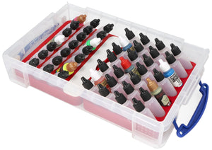 Feldherr Paint Racks with 4l Really Useful Box - 49 paint bottles + accessories