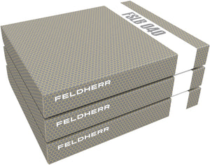Feldherr Storage Box FSLB040 for model railway locomotives, wagons and vehicles - 7 slots for N gauge horizontal
