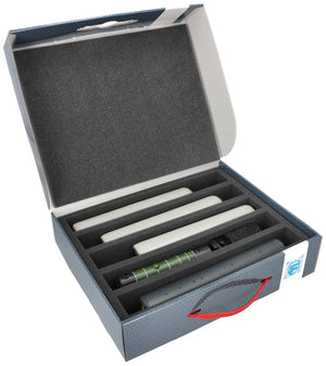 Feldherr Storage Box FSLB075 for model railway locomotives, wagons and vehicles - 5 slots for 00 gauge vertical