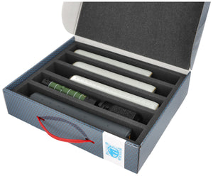 Feldherr Storage Box FSLB075 for model railway locomotives, wagons and vehicles - 5 slots for 00 gauge vertical