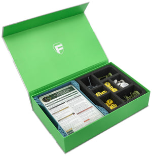 Feldherr Magnetic Box green for Warhammer Age of Sigmar: Warscroll Cards (large) + Miniatures + Accessories