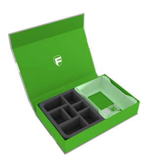Feldherr Magnetic Box green for Warhammer Age of Sigmar: Warscroll Cards (large) + Miniatures + Accessories