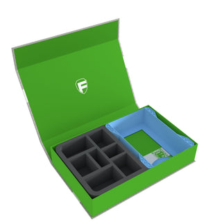 Feldherr Magnetic Box green for Warhammer Age of Sigmar: Warscroll Cards (large) + Miniatures + Accessories