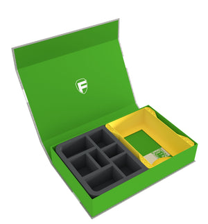 Feldherr Magnetic Box green for Warhammer Age of Sigmar: Warscroll Cards (large) + Miniatures + Accessories
