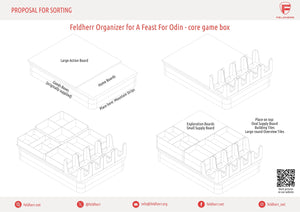 Feldherr Organizer Insert for A Feast for Odin - caja de juego central