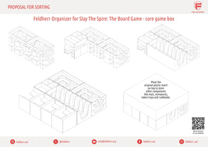 Feldherr Organizer Insert for Slay The Spire: The Board Game Collector's Edition - core game box