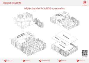 Feldherr Organizer Insert + Game Aid for Voidfall - Core Game Box