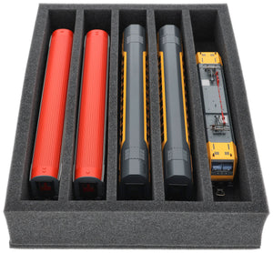 DD065A001 Feldherr foam insert for model railway - H0 scale - 5 compartments - for upright storage