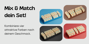 4 pcs. value set Feldherr plastic rack for Rummikub - 4 slots