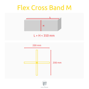 Feldherr Flex Cross Board Game Band yellow - Size M