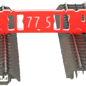 Track spacing gauge Parallel track gauge H0 with 77.5 mm and 64.3 mm spacing